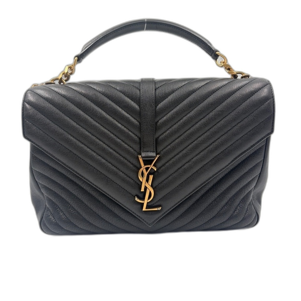 YVES SAINT LAURENT College Handbag, Black